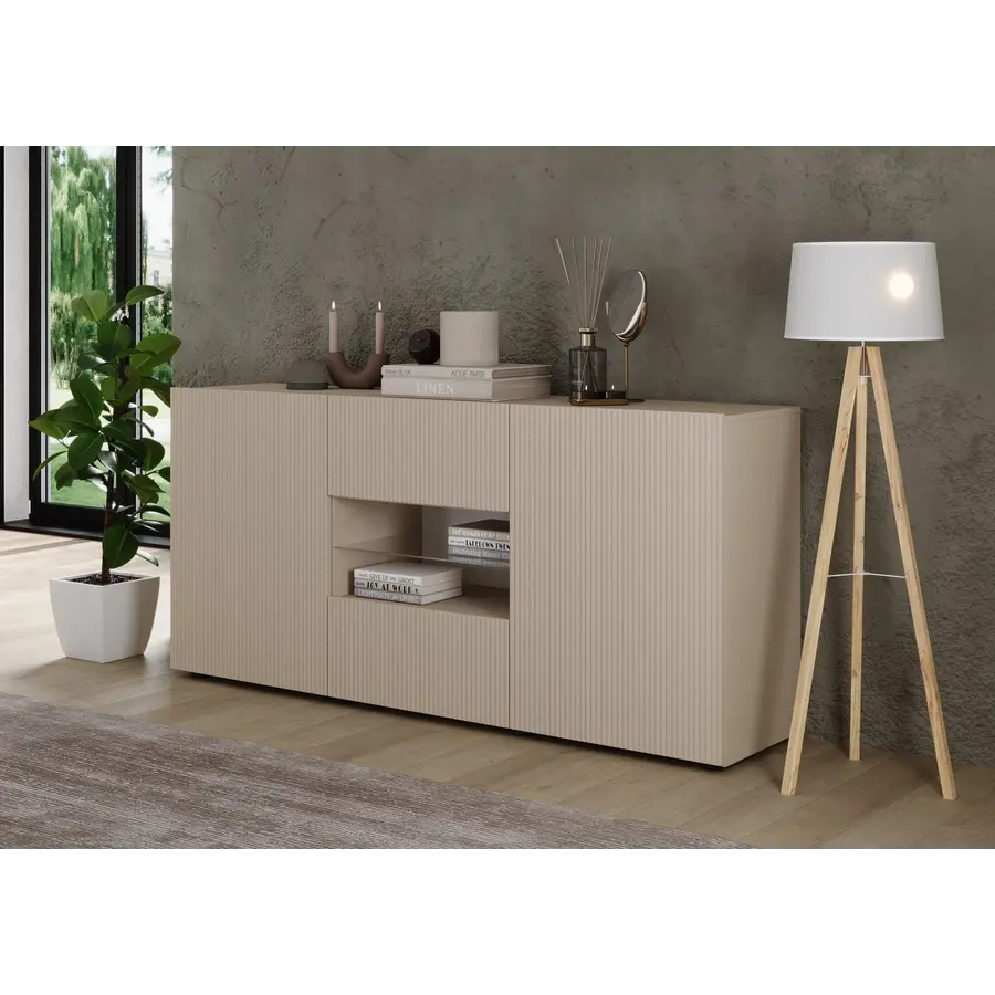 Rio Cashmere Dressoir 2-Deuren 2-Lades Rio Cashmere Dressoir 2-Deuren 2-Lades