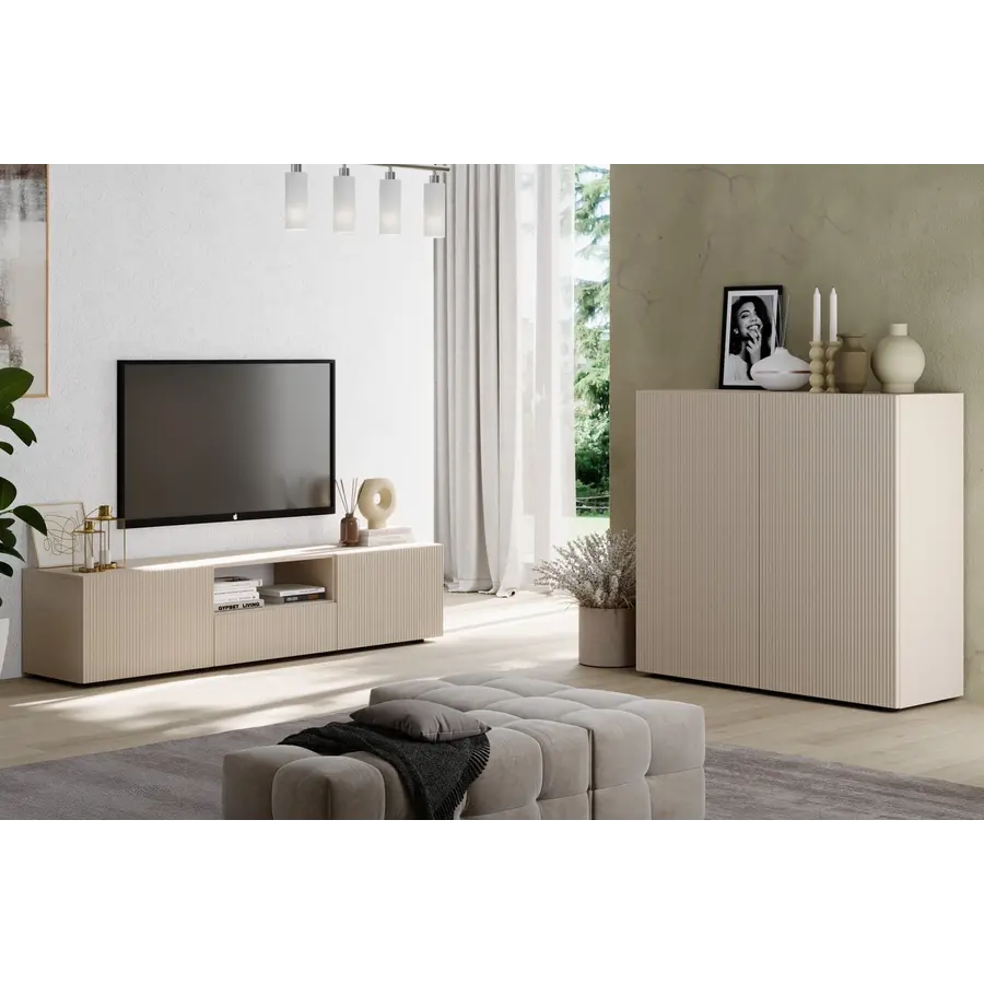 Rio Cashmere Opbergkast met 2-Deuren Rio Cashmere Opbergkast met 2-Deuren