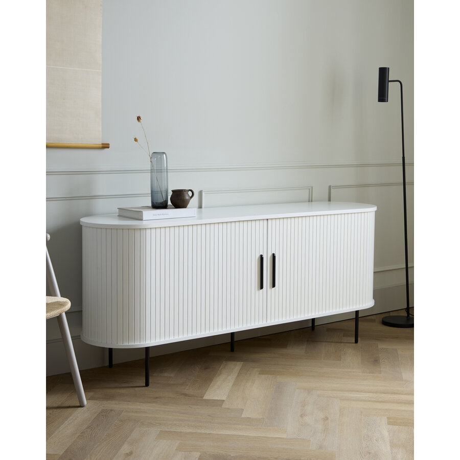 Nola 180 cm Dressoir Wit Eiken Nola 180 cm Dressoir Wit Eiken