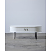 Nola 120 x 60 cm Salontafel Wit Eiken