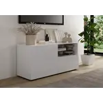 Benvenuto Design Rio Hoogglans Wit TV Meubel 1-Deur 1-Lade Benvenuto Design Rio Hoogglans Wit TV Meubel 1-Deur 1-Lade