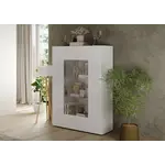 Benvenuto Design Rio Hoogglans Wit Vitrinekast met 2-Deuren Benvenuto Design Rio Hoogglans Wit Vitrinekast met 2-Deuren