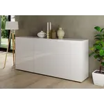 Benvenuto Design Rio Hoogglans Wit Dressoir met 3-Deuren Benvenuto Design Rio Hoogglans Wit Dressoir met 3-Deuren