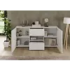 Rio Hoogglans Wit Dressoir 2-Deuren 2-Lades Rio Hoogglans Wit Dressoir 2-Deuren 2-Lades