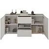 Rio Hoogglans Wit Dressoir 2-Deuren 2-Lades Rio Hoogglans Wit Dressoir 2-Deuren 2-Lades