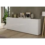Benvenuto Design Rio Hoogglans Wit Dressoir met 4-Deuren Benvenuto Design Rio Hoogglans Wit Dressoir met 4-Deuren