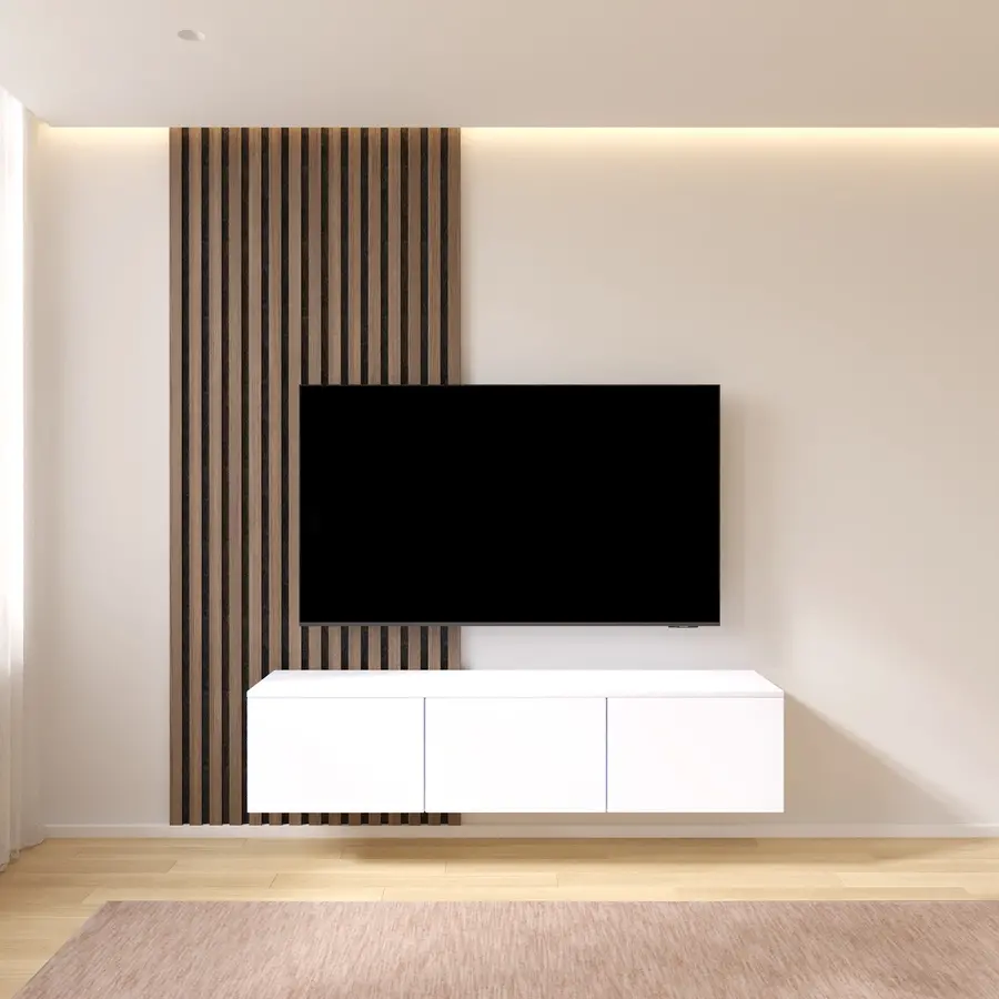 Hugo 150 cm TV Wandmeubel Turin Alpine Wit Hugo 150 cm TV Wandmeubel Turin Alpine Wit