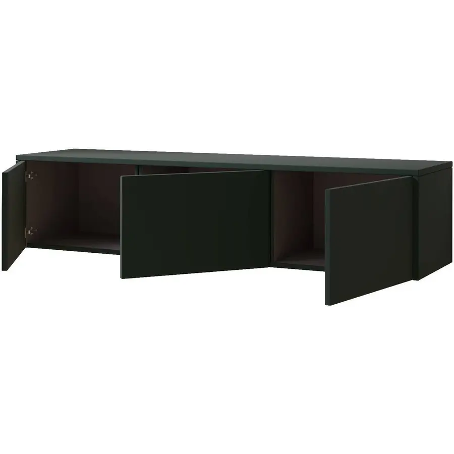 Hugo 153 cm TV Wandmeubel Soft Pro Groen Hugo 153 cm TV Wandmeubel Soft Pro Groen