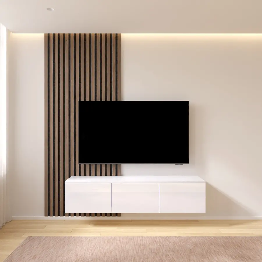 Hugo 150 cm TV Wandmeubel Eco HG Alpine Wit Hugo 150 cm TV Wandmeubel Eco HG Alpine Wit