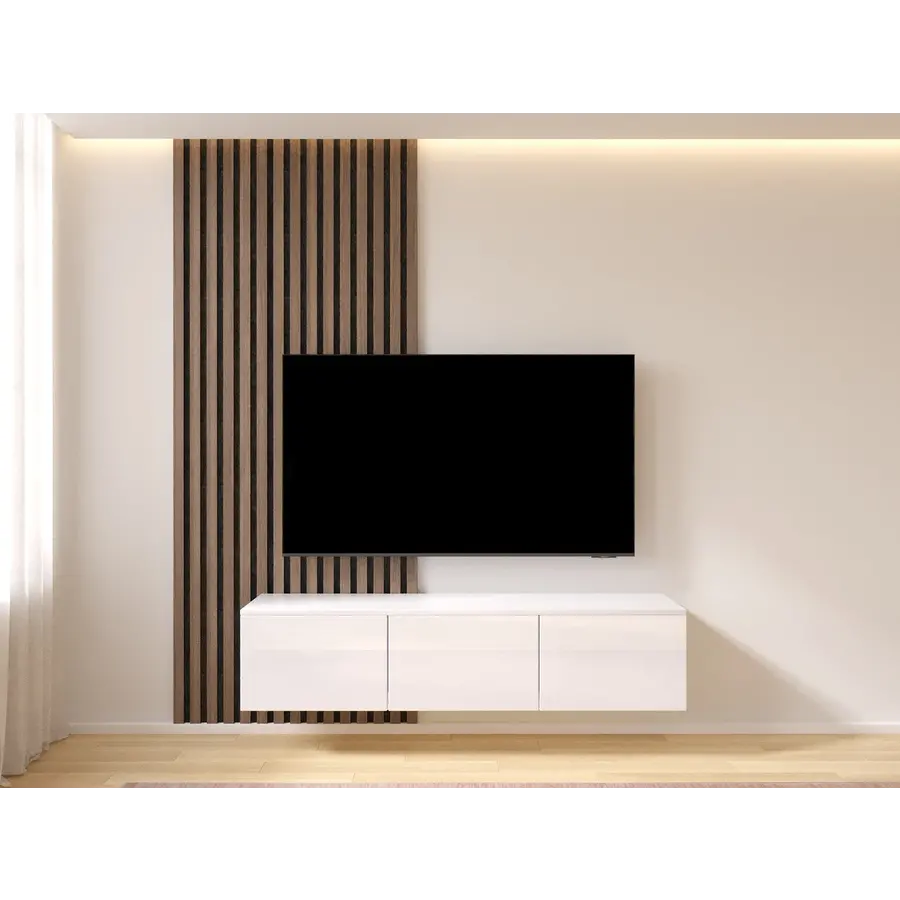 Hugo 150 cm TV Wandmeubel Eco HG Alpine Wit Hugo 150 cm TV Wandmeubel Eco HG Alpine Wit
