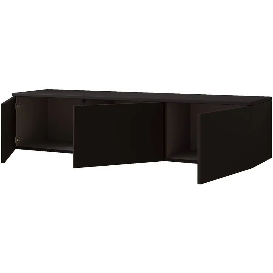 Hugo 150 cm TV Wandmeubel Turin Zwart Hugo 150 cm TV Wandmeubel Turin Zwart