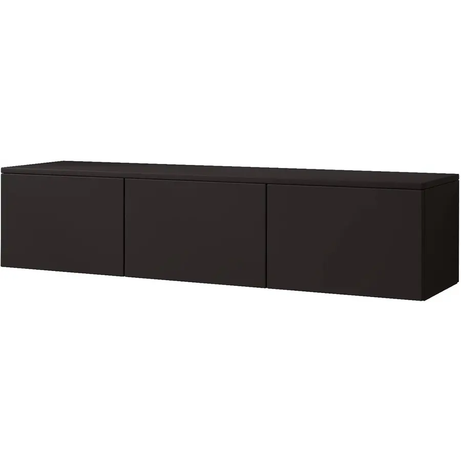 Hugo 150 cm TV Wandmeubel Turin Zwart Hugo 150 cm TV Wandmeubel Turin Zwart