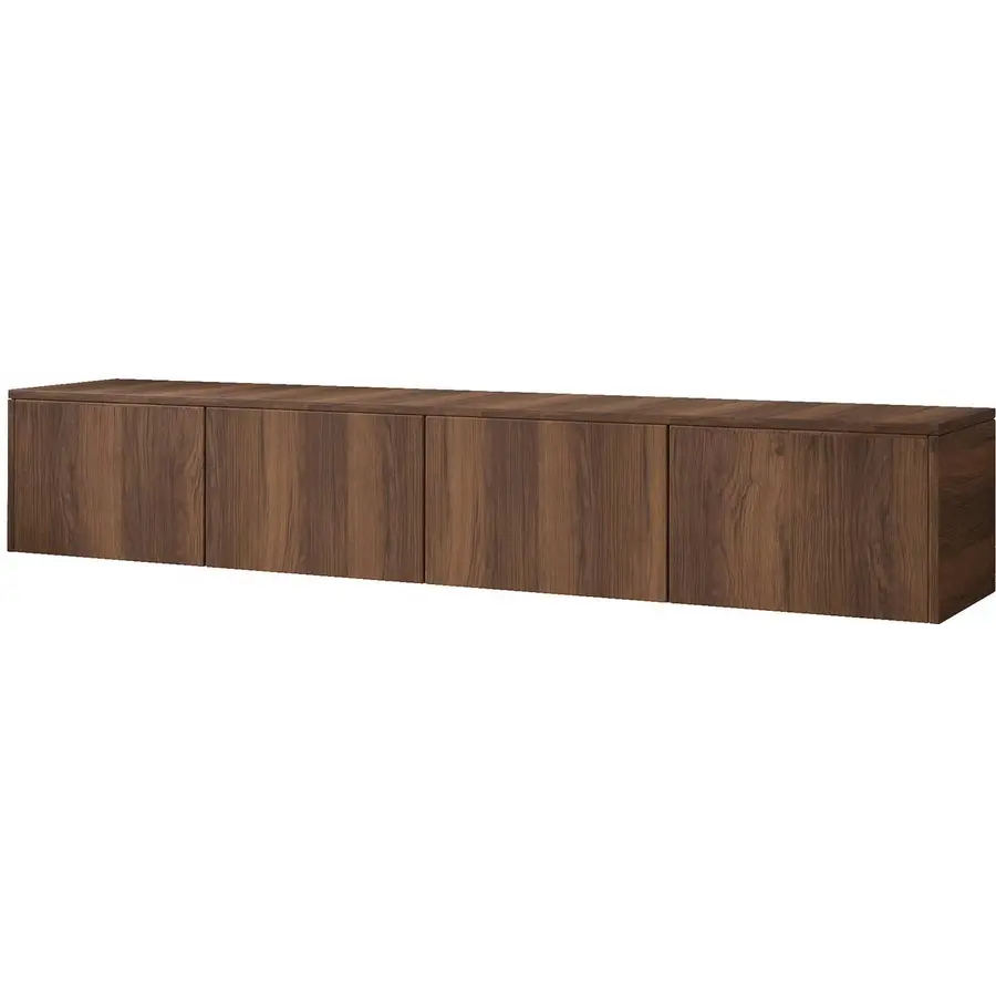 Hugo 203 cm TV Wandmeubel Trentino Walnoot