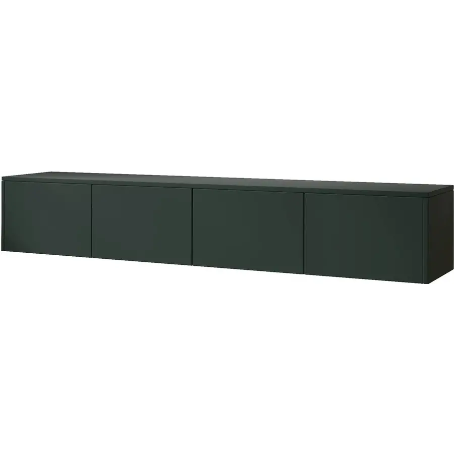Hugo 203 cm TV Wandmeubel Soft Pro Groen Hugo 203 cm TV Wandmeubel Soft Pro Groen