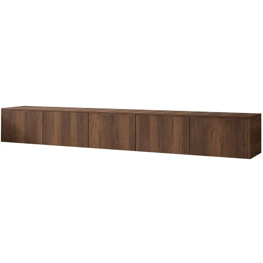 Hugo 253 cm TV Wandmeubel Trentino Walnoot