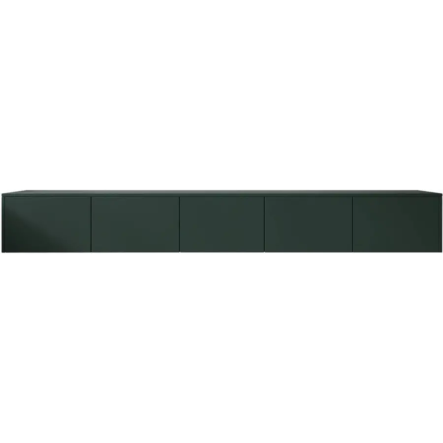 Hugo 253 cm TV Wandmeubel Soft Pro Groen Hugo 253 cm TV Wandmeubel Soft Pro Groen