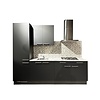 Rechte Keuken Zwart - 270 cm. - Incl. apparatuur Rechte Keuken Zwart - 270 cm. - Incl. apparatuur