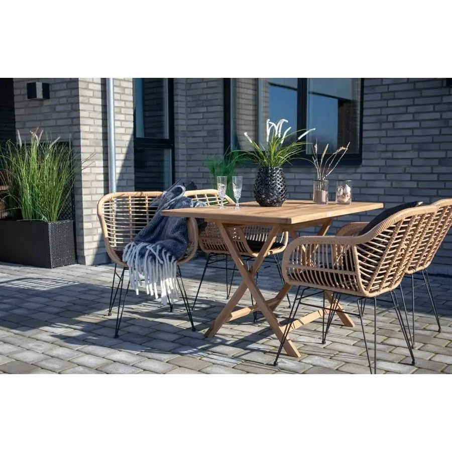 Oviedo Rechthoekige Eettafel Teakhout Oviedo Rechthoekige Eettafel Teakhout