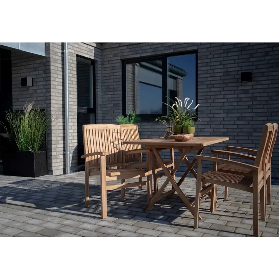 Oviedo Rechthoekige Eettafel Teakhout Oviedo Rechthoekige Eettafel Teakhout