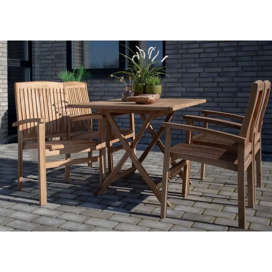 Oviedo Rechthoekige Eettafel Teakhout Oviedo Rechthoekige Eettafel Teakhout