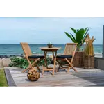 House Nordic Oviedo Ronde Bijzettafel Teakhout