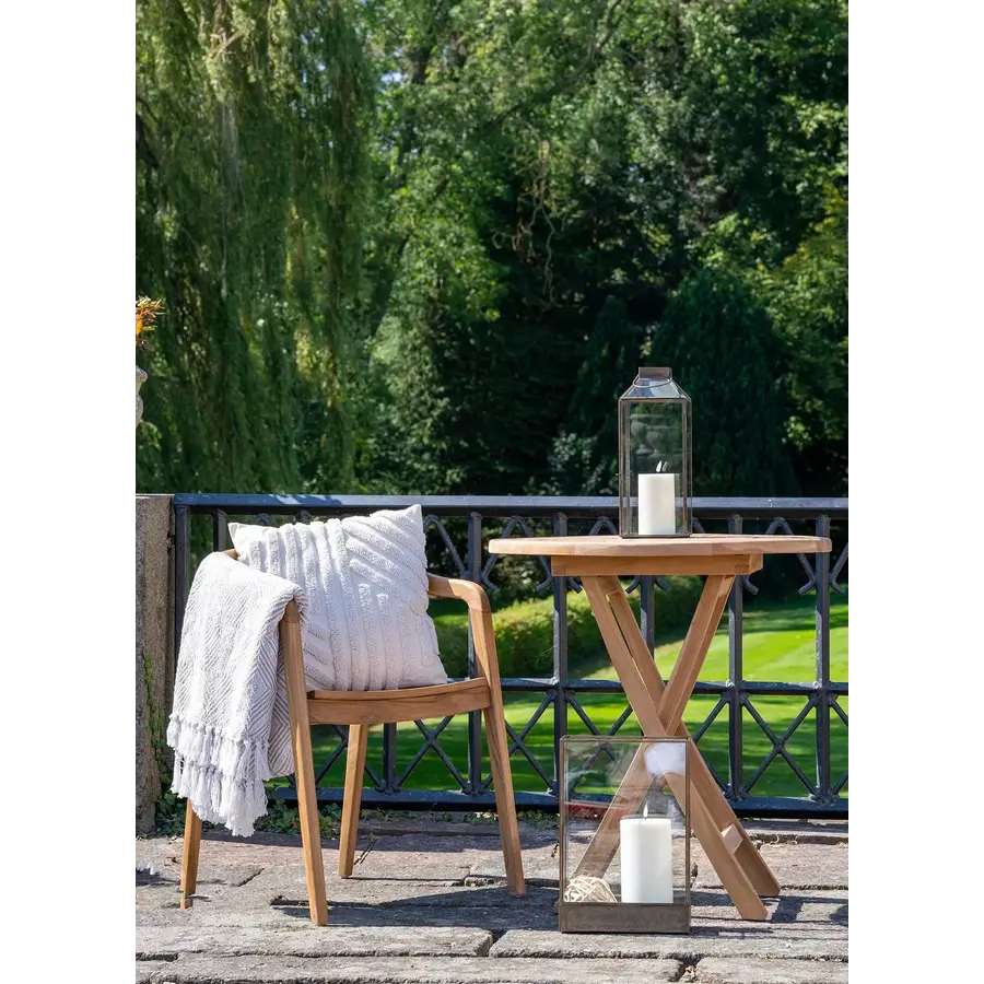 Oviedo Ronde Bijzettafel Teakhout Oviedo Ronde Bijzettafel Teakhout