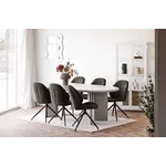 House Nordic Nagano Ovale Eettafel Zand 220 x 100 cm House Nordic Nagano Ovale Eettafel Zand 220 x 100 cm