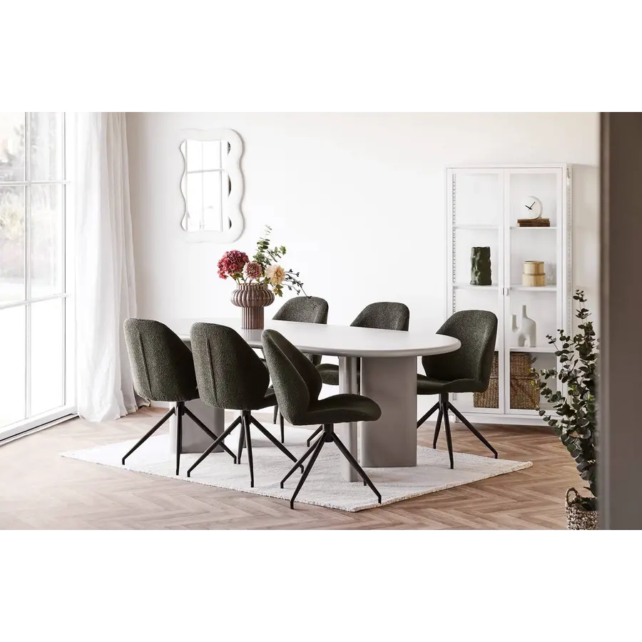 Nagano Ovale Eettafel Zand 220 x 100 cm Nagano Ovale Eettafel Zand 220 x 100 cm