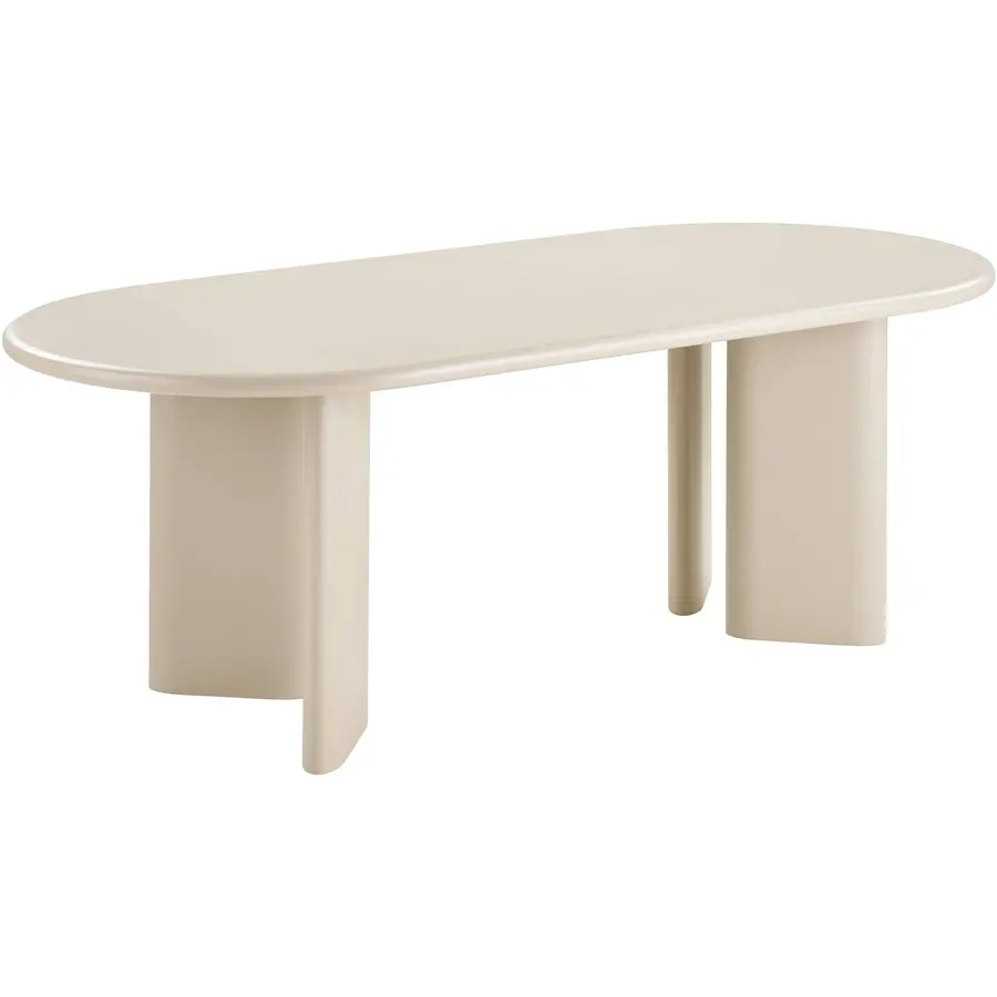 Nagano Ovale Eettafel Zand 220 x 100 cm Nagano Ovale Eettafel Zand 220 x 100 cm