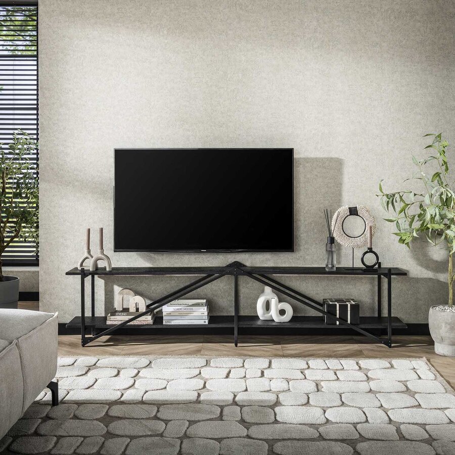 Piega Grijs TV-meubel 220 cm XL Piega Grijs TV-meubel 220 cm XL