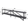Piega Grijs TV-meubel 220 cm XL