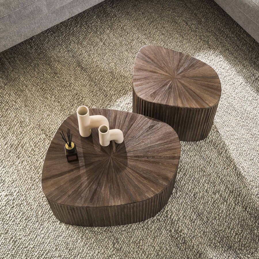 Maya Vierhoekige Salontafel Set XL Teak