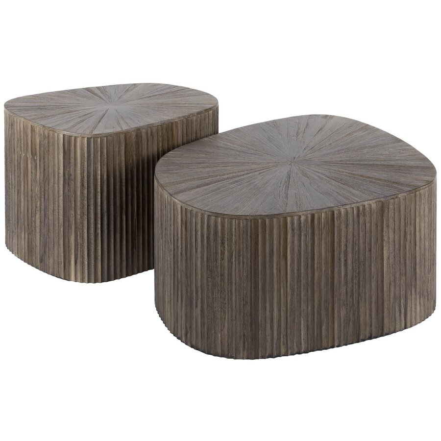 Maya Vierhoekige Salontafel Set XL Teak