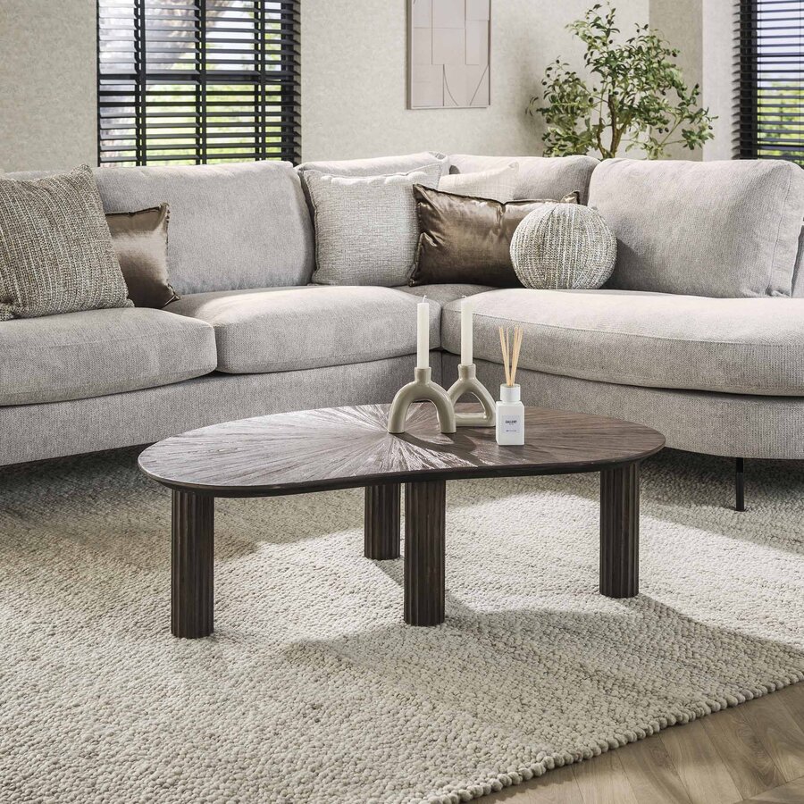 Maya Teakhout Salontafel Niervormig 110 cm Maya Teakhout Salontafel Niervormig 110 cm