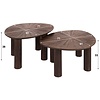 Maya Driehoekige Salontafel Set van 2 Teak