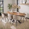 Cliff Ovale Eettafel Mango Hout 215 cm
