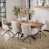 Cliff Ovale Eettafel Mango Hout 215 cm