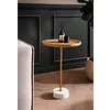 Alto Ronde Bijzettafel Mango Hout / Marmer Alto Ronde Bijzettafel Mango Hout / Marmer