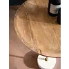 Alto Ronde Bijzettafel Mango Hout / Marmer Alto Ronde Bijzettafel Mango Hout / Marmer