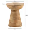 Aura Mango Houten Bijzettafel Pedestal Aura Mango Houten Bijzettafel Pedestal