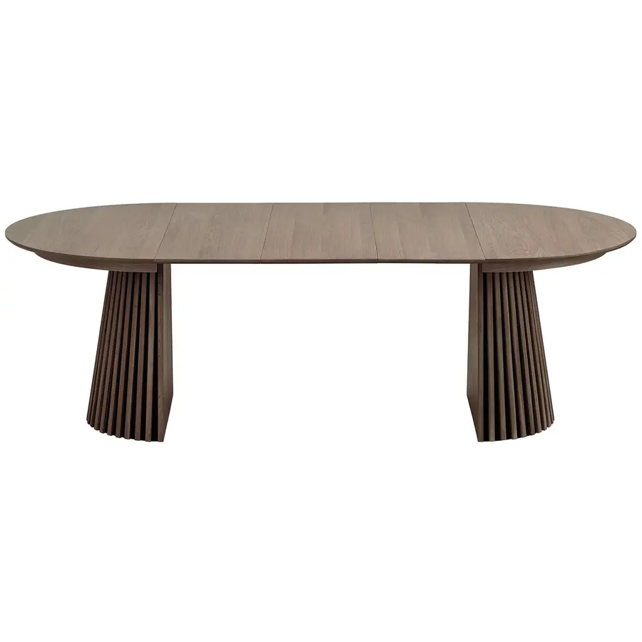Osaka Gerookt Eiken Eettafel Uitschuifbaar Ø120 - 240 cm Osaka Gerookt Eiken Eettafel Uitschuifbaar Ø120 - 240 cm