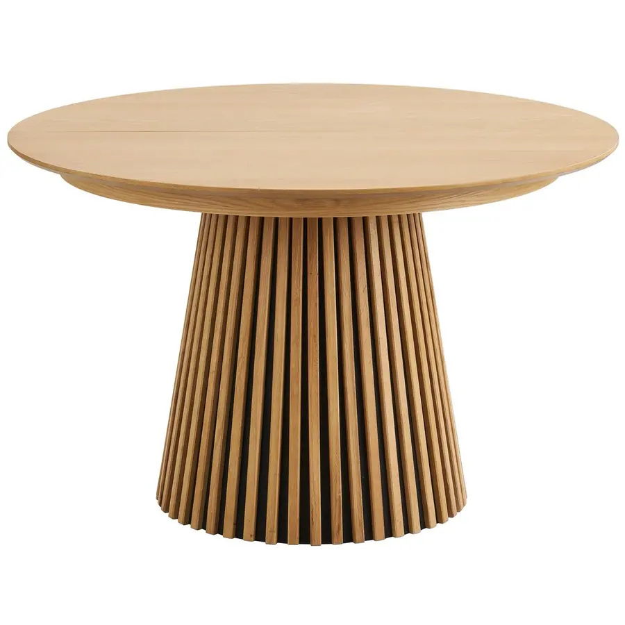 Osaka Eiken Eettafel Uitschuifbaar Ø120 - 240 cm