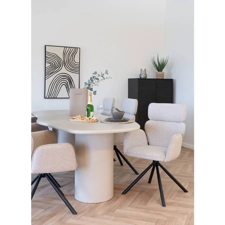 Cordoba Zand Eetkamerstoel Draaibaar Cordoba Zand Eetkamerstoel Draaibaar