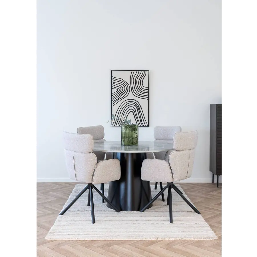 Cordoba Zand Eetkamerstoel Draaibaar Cordoba Zand Eetkamerstoel Draaibaar