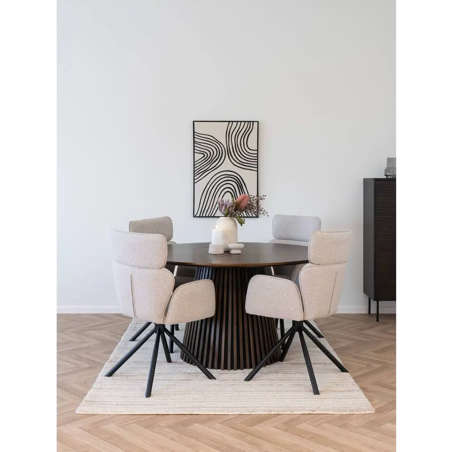 Cordoba Zand Eetkamerstoel Draaibaar Cordoba Zand Eetkamerstoel Draaibaar