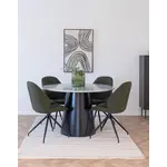 House Nordic Brito Grijs Marmer Eettafel Rond Ø120 cm