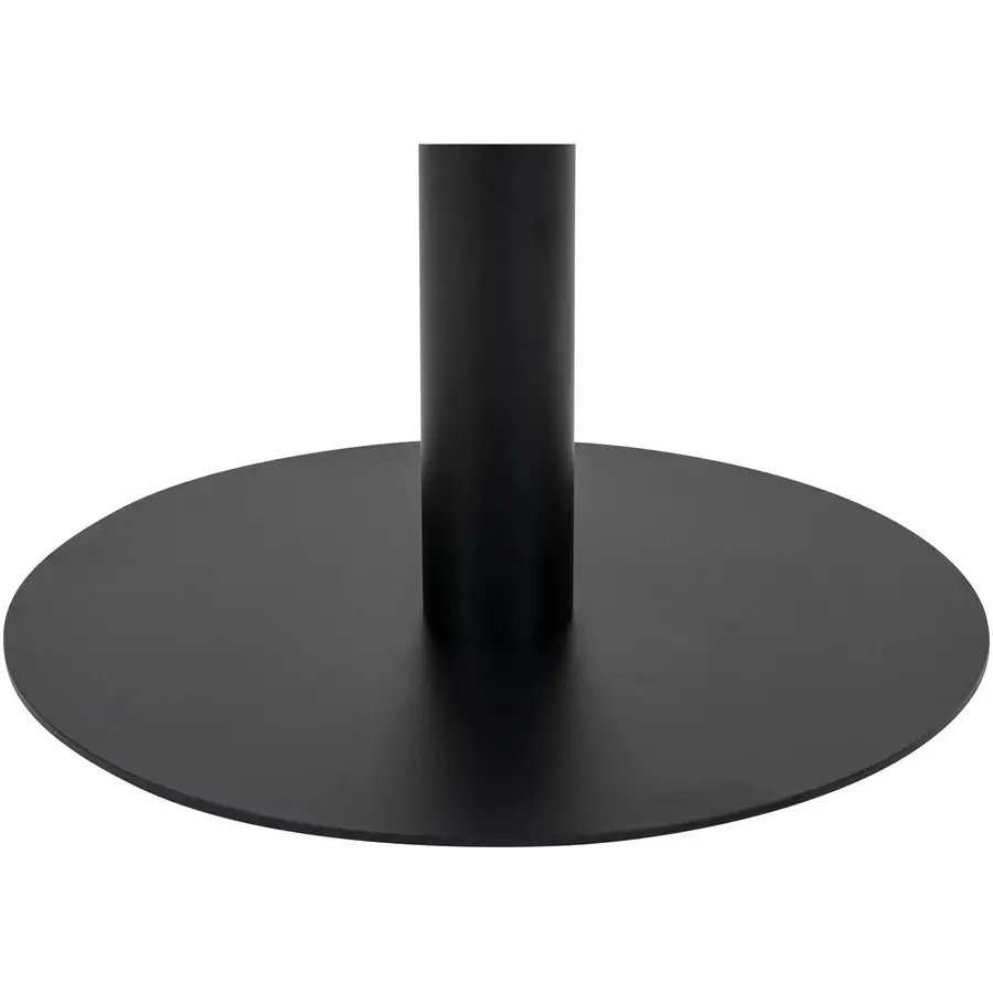 Bolzano Marmer Eettafel Rond Wit / Zwart