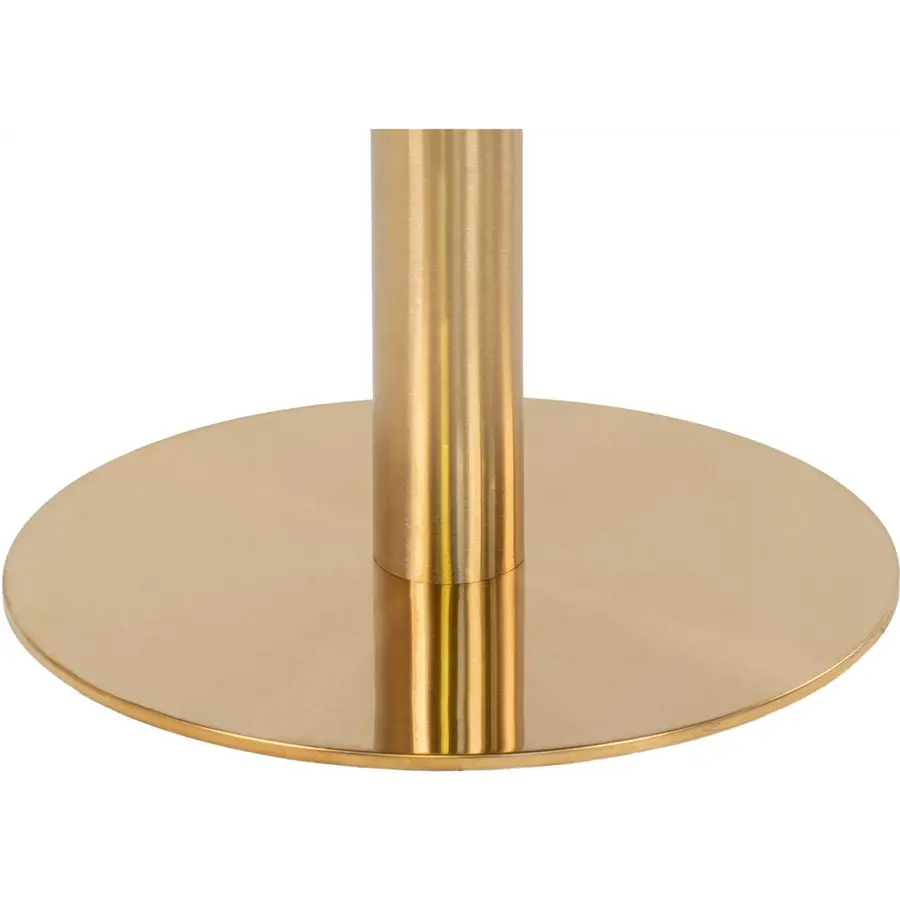 Bolzano Marmer Eettafel Wit / Goud Ø70 cm Bolzano Marmer Eettafel Wit / Goud Ø70 cm