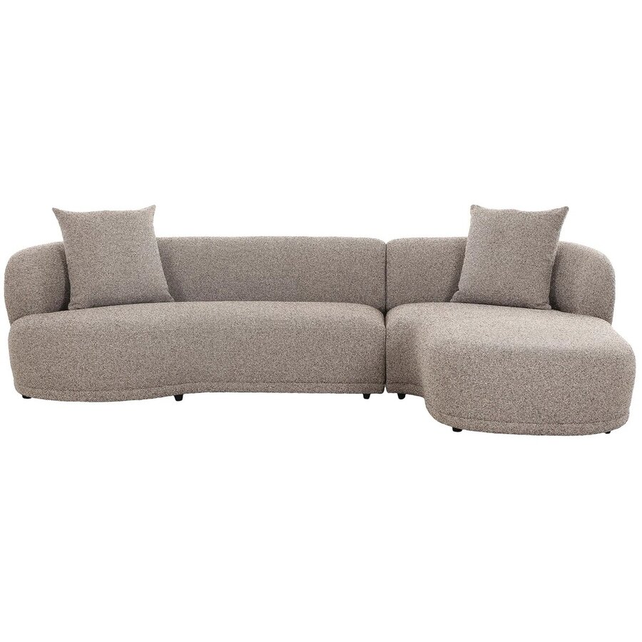 Kingston Bruin 2-Zits + Chaise Lounge Rechts Kingston Bruin 2-Zits + Chaise Lounge Rechts