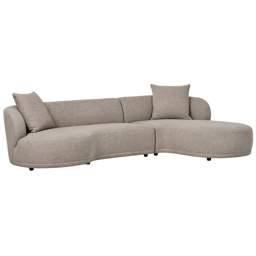 Kingston Bruin 2-Zits + Chaise Lounge Rechts Kingston Bruin 2-Zits + Chaise Lounge Rechts